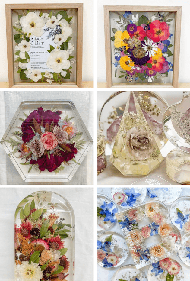 Flower preservation resin India — real flower keepsake Jaipur